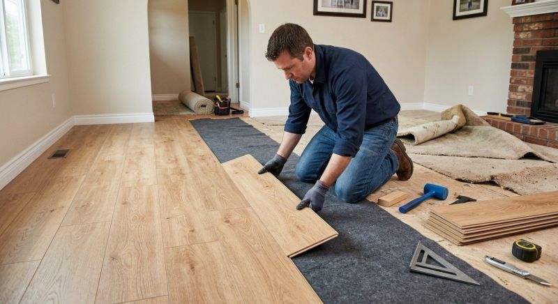 Laminate Floor Remodeling in West Lafayette, IN