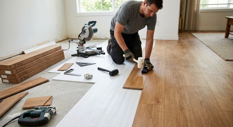 Laminate Floor Replacement in White County, IN