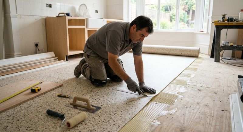 Linoleum Floor Installation in Delphi, IN