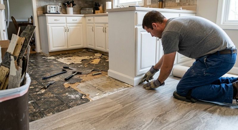 Linoleum Floor Installation in Lafayette, IN