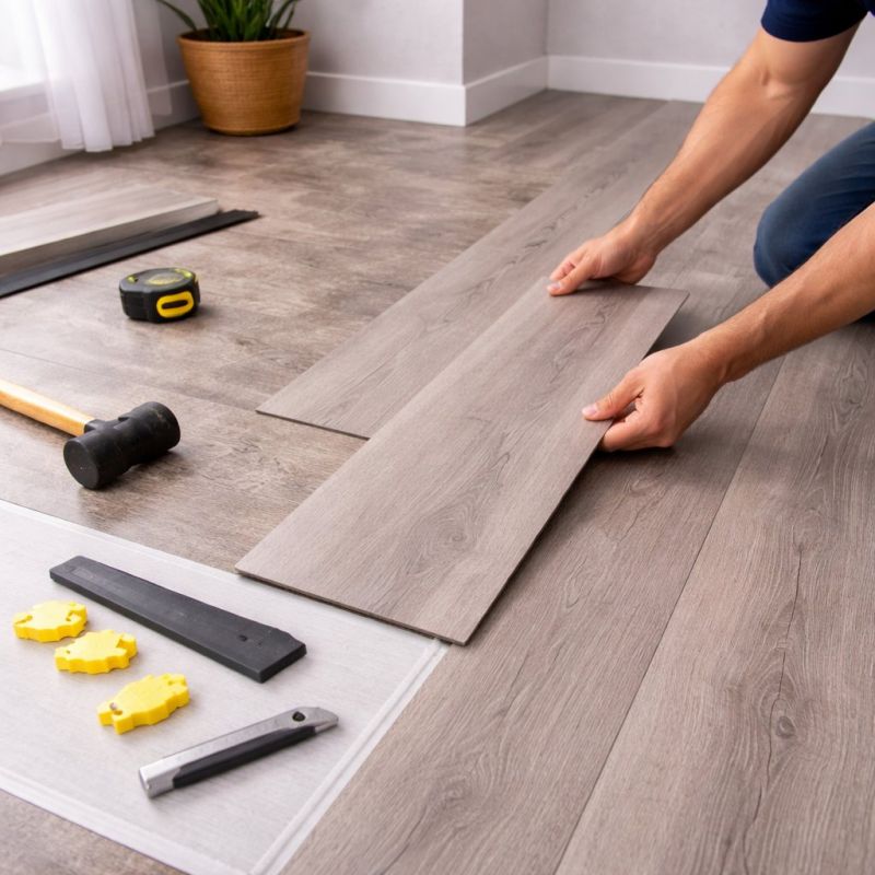 Luxury Vinyl Tile Installation in Delphi, IN