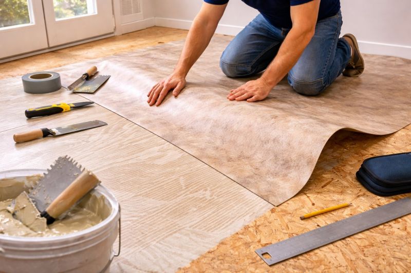 Sheet Flooring Installation in Delphi, IN