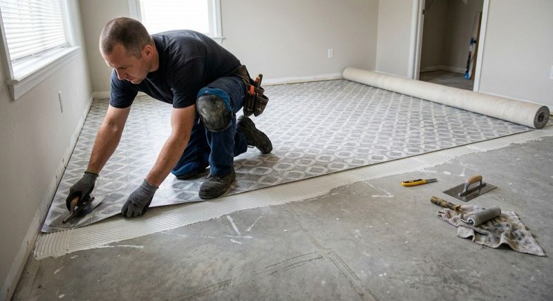 Sheet Linoleum Installation in West Lafayette, IN