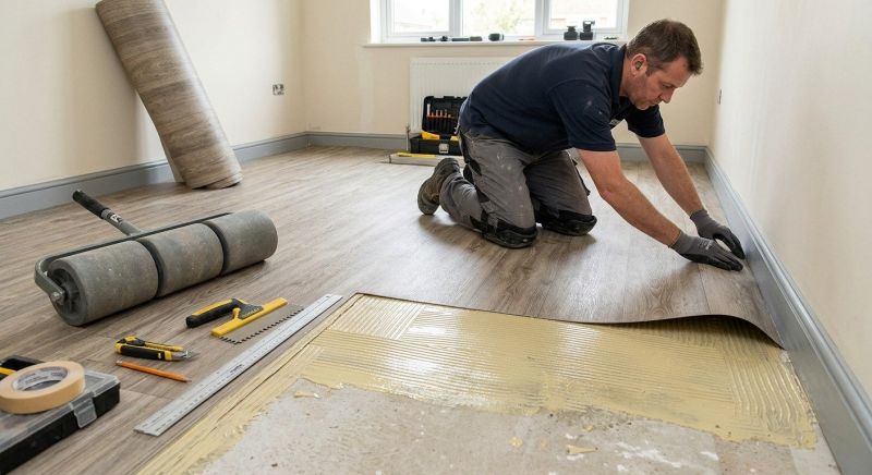 Sheet Vinyl Installation in Benton County, IN