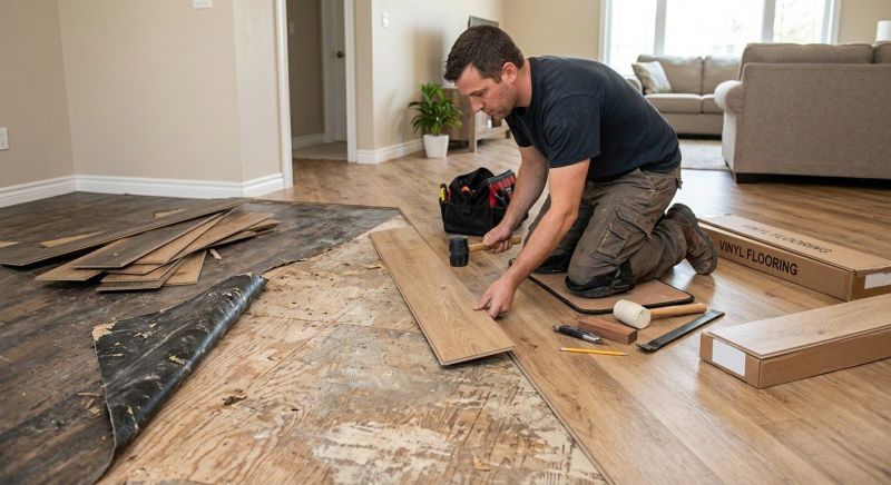 Vinyl Flooring Installation in Otterbein, IN