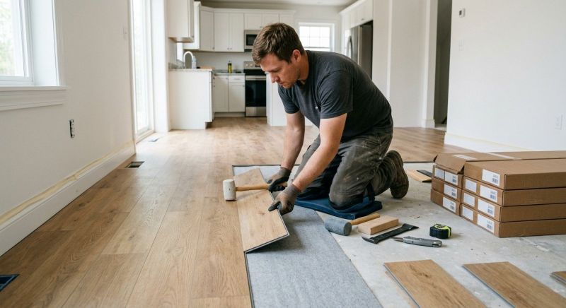 Vinyl Plank Floor Installation in West Lafayette, IN